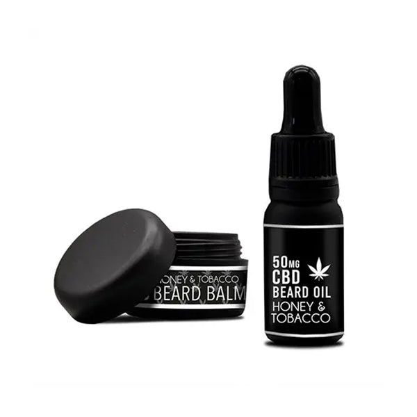 NKD 150mg CBD Twin Pack Honey Tobacco Beard Oil and balm - Image 2