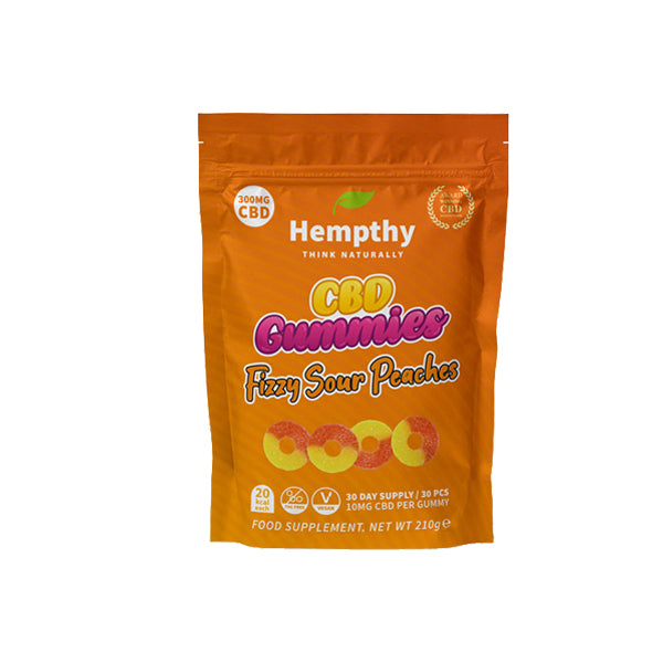 Hempthy 300mg CBD Gummies 30 Ct Pouch - Image 6