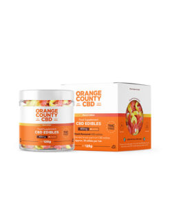 Orange County CBD 400mg CBD Fizzy Peach Rings - Small Tub