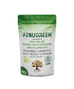 NTURE 2000mg Fenugreek Men Capsules - 60 Caps