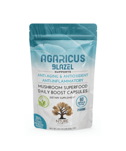 NTURE 2000mg Agaricus Blazel Mushroom Capsules - 60 Caps