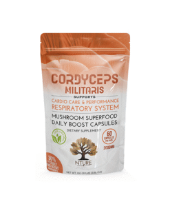 NTURE 2000mg Cordyceps Militaris Mushroom Capsule - 60 Caps