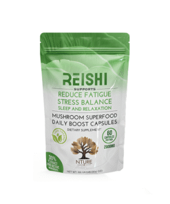 NTURE 2000mg Reishi Mushroom Capsules - 60 Caps