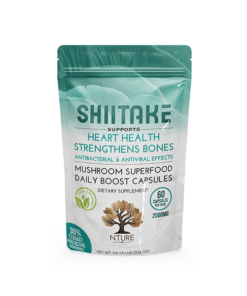 NTURE 2000mg Shiitake Mushroom Capsules  - 60 Caps