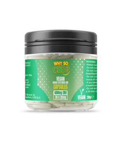 Why So CBD? 600mg Broad Spectrum CBD Vegan Capsules - 30 Caps