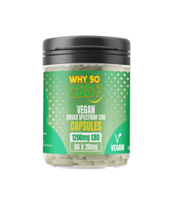 Why So CBD? 1200mg Broad Spectrum CBD Vegan Capsules - 60 Caps