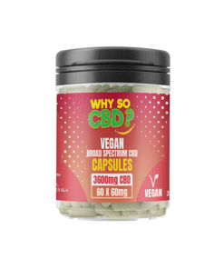 Why So CBD? 3600mg Broad Spectrum CBD Vegan Capsules - 60 Caps