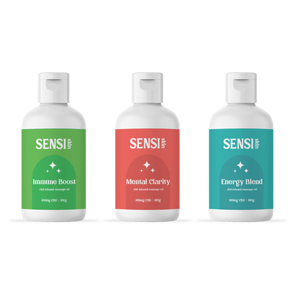 Sensi CBD 100mg CBD Massage Oil - 100ml (BUY 1 GET 1 FREE) - Image 5