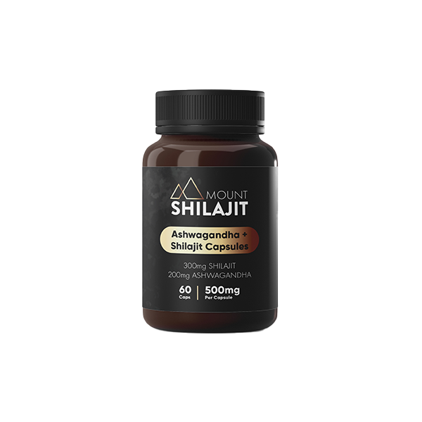 Mount Shiljit 30000mg Ashwagandha & Shilajit Capsules - 60 caps