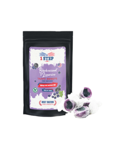 1 Step CBD 100mg Full Spectrum CBD Blackcurrant & Liquorice Taffy Grab Bag - 60g