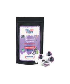 1 Step CBD 250mg Full Spectrum CBD Blackcurrant & Liquorice Taffy Grab Bag - 150g