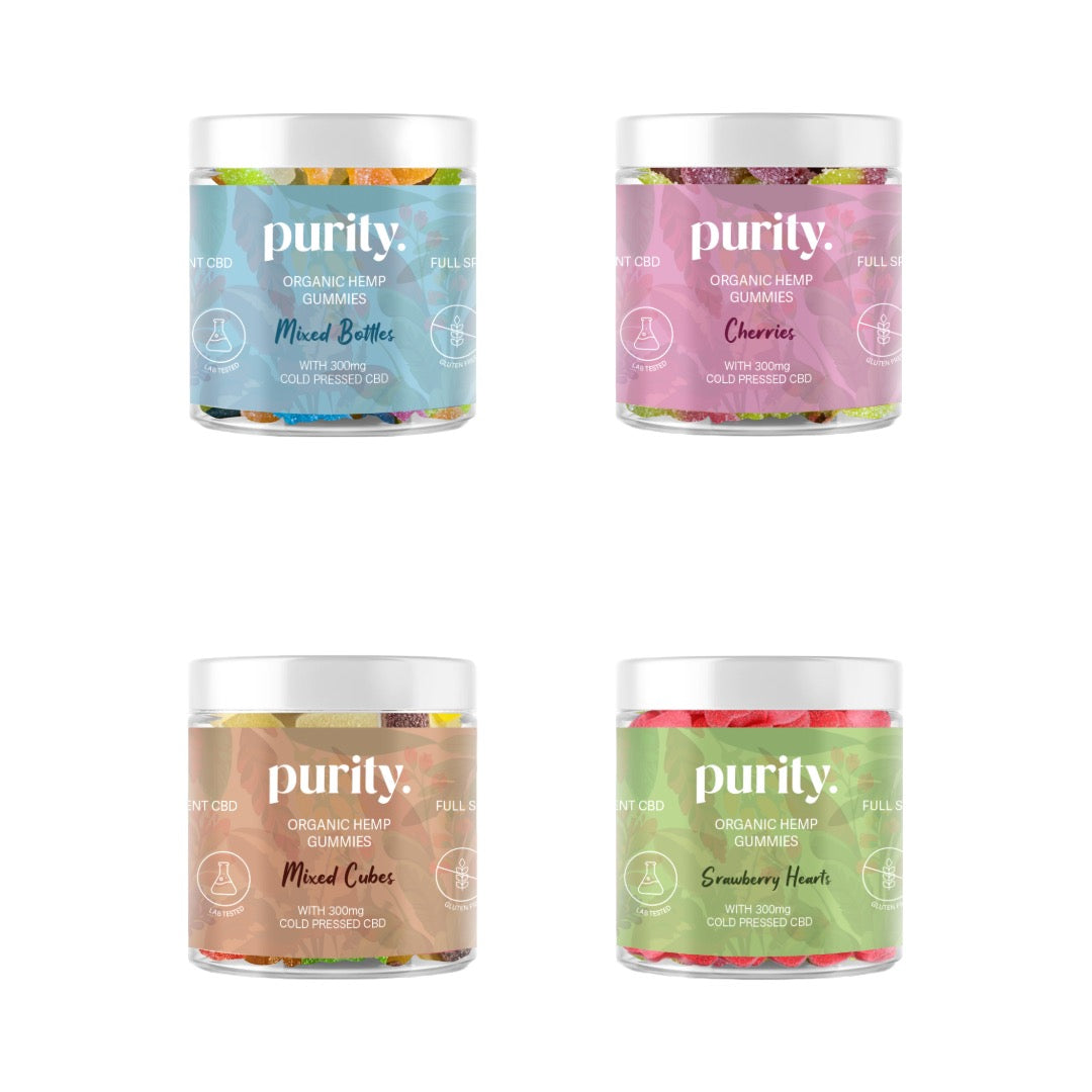Purity 300mg Full-Spectrum CBD Vegan Gummies 150g - Image 2