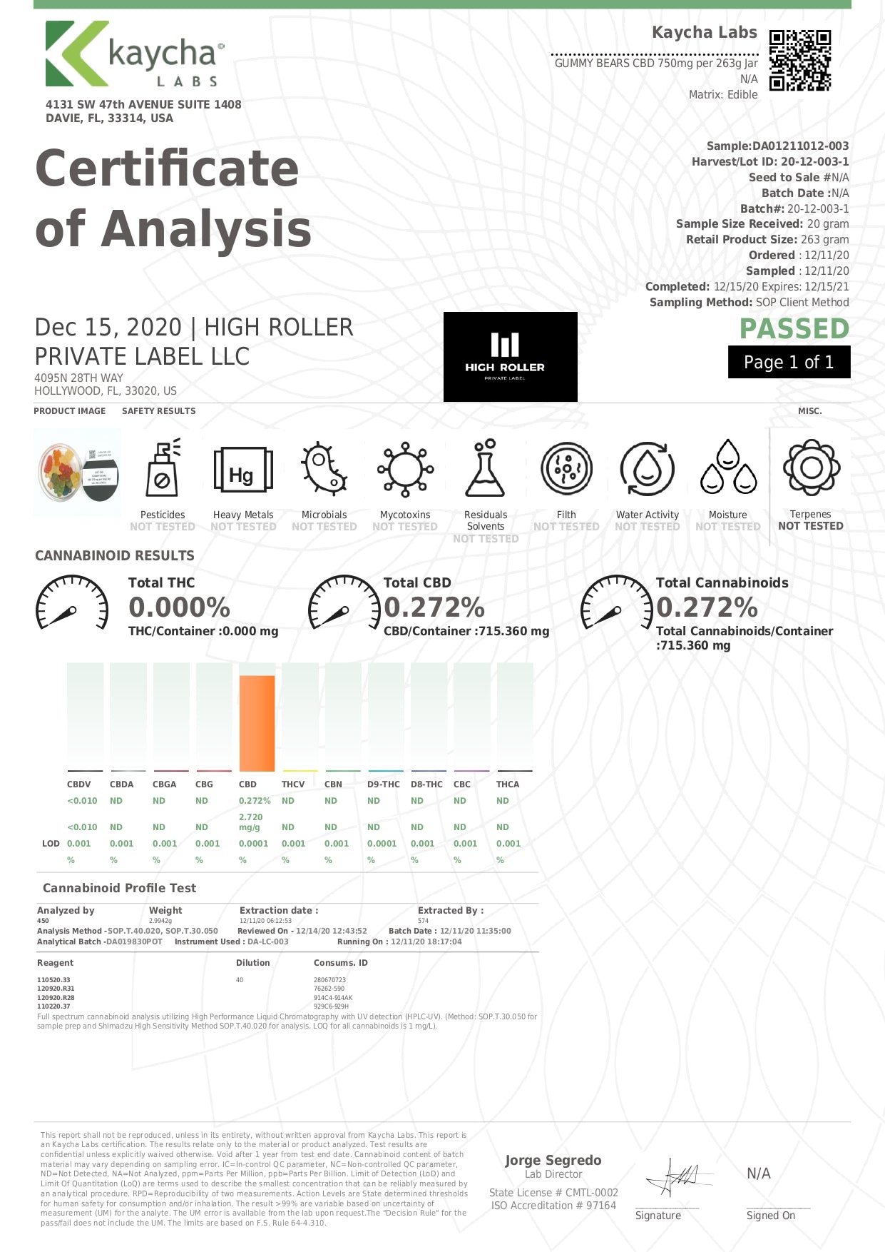 Just CBD 750mg Gummies - 263g - Image 8
