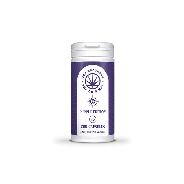 CBD Brothers Purple Edition 1200mg CBD-CBDA Vegan Capsules - 30 Caps